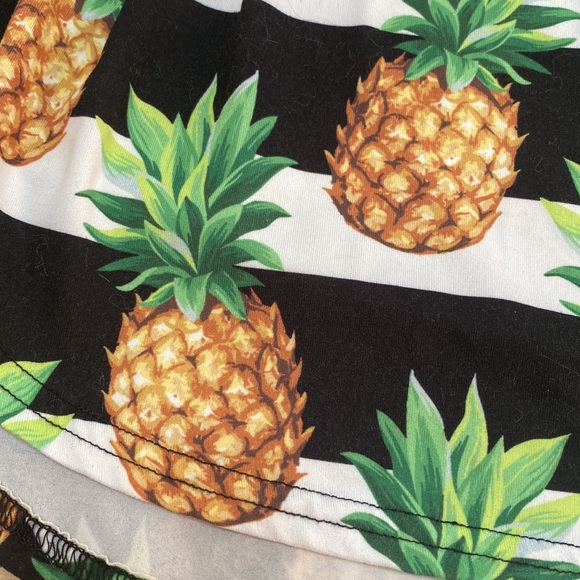 Pixie Girl 10/12 High Low Pineapple Dress. Sleeves With Faux Front Tie. Elastic - Picture 3 of 7